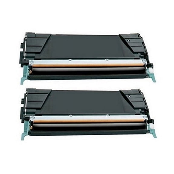 PrinterDash Compatible with IBM InfoPrint Color 1534DN/1534GD/1534GN/1534N/1614/1634DN Black High Yield Cartridge (2/PK-8000 Page Yield) (39V0310_2PK)