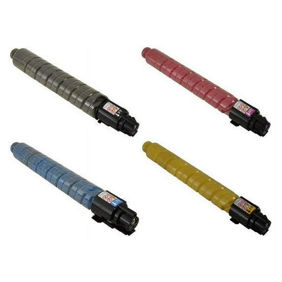 PrinterDash Compatible Replacement for IM-C300/IM-300F/IM-C400F/IM-C400SRF Toner Cartridge Combo Pack (BK/C/M/Y) (TYPE IM-C300) (84238BCMY)