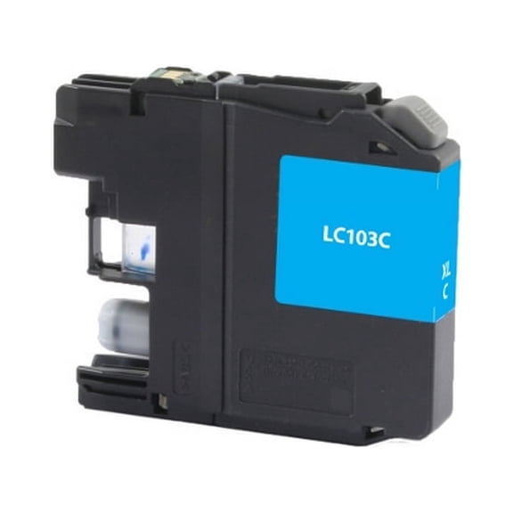 PrinterDash Compatible with Innovera IVRLC103C Cyan High Yield Inkjet (600 Page Yield) - Replacement to Brother LC-103C / LC-101C