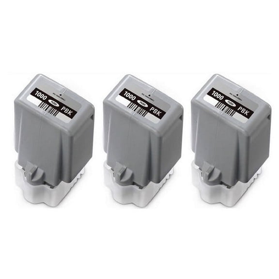PrinterDash Compatible with Canon ImagePROGRAF PRO 1000 Photo Black Pigment Wide Format Inkjet (3/PK-80ML) (0546C001_3PK)