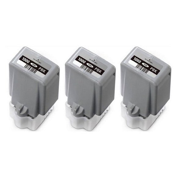 PrinterDash Compatible Replacement for ImagePROGRAF PRO 1000 Photo Black Pigment Wide Format Inkjet (3/PK-80ML) (0546C001_3PK)