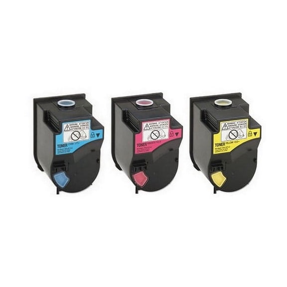PrinterDash Compatible with Konica Minolta bizhub C350/bizhub C351/bizhub C450/bizhub C450P Toner Cartridge Combo Pack (C/M/Y-11500 Page Yield) (4053-01CMY)