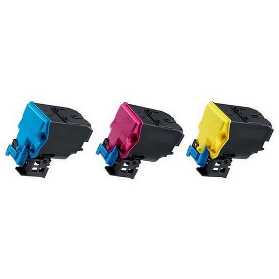 PrinterDash Compatible with Konica Minolta bizhub C35/bizhub 35P Toner Cartridge Combo Pack (C/M/Y) (A0X5152CMY)