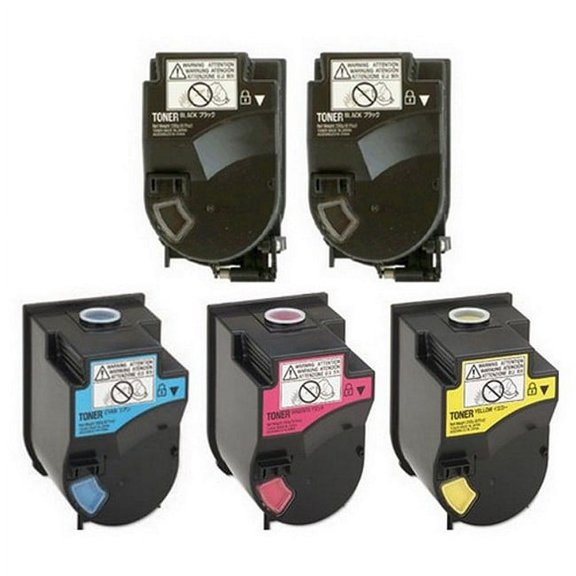 PrinterDash Compatible with Konica Minolta bizhub C350/bizhub C351/bizhub C450/bizhub C450P Toner Cartridge Combo Pack (2-BK/1-C/M/Y) (TN-3102B1CMY)