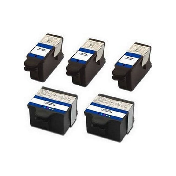 PrinterDash Compatible with Kodak Easyshare 5100/5300/5500/ESP-3250/ESP-5250/ESP-6150/ESP-7250/ESP-9250 High Yield Inkjet Combo Pack (3-Black/2-Color) (NO. 10) (1215581_3PK/1829993_1PKMP)
