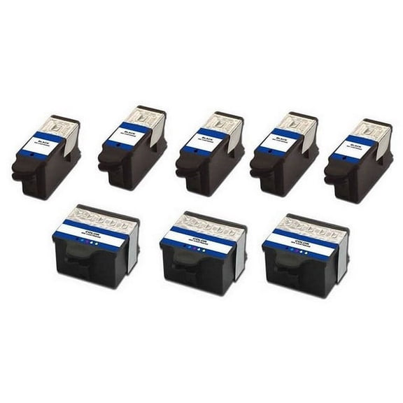 PrinterDash Compatible with Kodak Easyshare 5100/5300/5500/ESP-3250/ESP-5250/ESP-6150/ESP-7250/ESP-9250 High Yield Inkjet Combo Pack (5-Black/3-Color) (NO. 10) (8237216_5PK/8946501_3PKMP)
