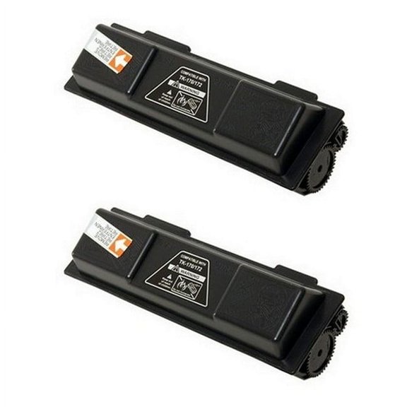 PrinterDash Compatible with Kyocera Mita ECOSYS P2135D/ECOSYS P2135DN/FS-1320D/FS-1320N/FS-1370DN Toner Cartridge (2/PK-7200 Page Yield) (TK-172) (1T02LZ0US0_2PK)
