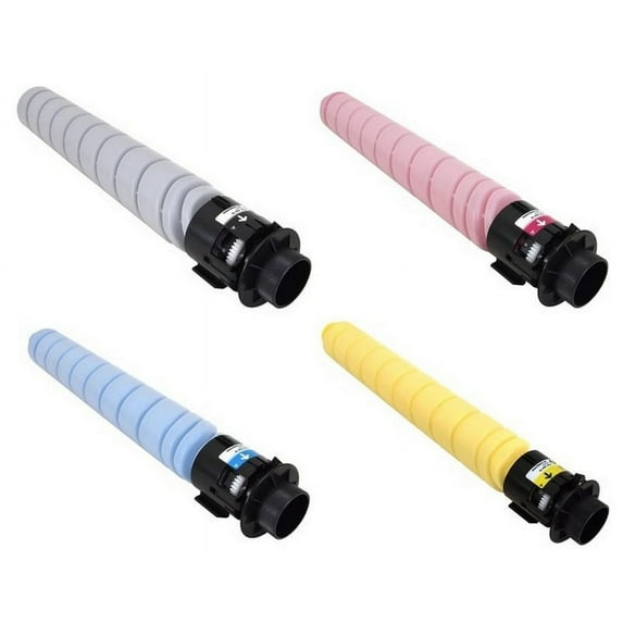 PrinterDash Compatible Replacement for LAN IM-C3000/IM-C3500 Toner Cartridge Combo Pack (BK/C/M/Y) (TYPE IM-C3500) (84225MP)