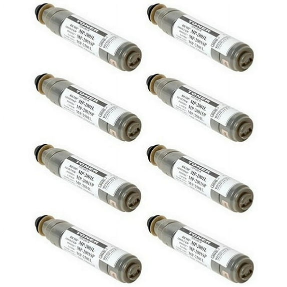 PrinterDash Compatible Replacement for LAN MP-2001/2001L/2001SP/MP-2501SP Black Toner Cartridge (8/PK-9000 Page Yield) (TYPE MP2501) (841768_8PK)