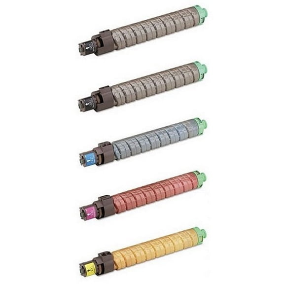 PrinterDash Compatible with Lanier LP-540C/LP-540CT1/LP-550C/LP-550CT1 Toner Cartridge Combo Pack (2-BK/1-C/M/Y) (TYPE SP-C820DNHA) (482-1052B1CMY)
