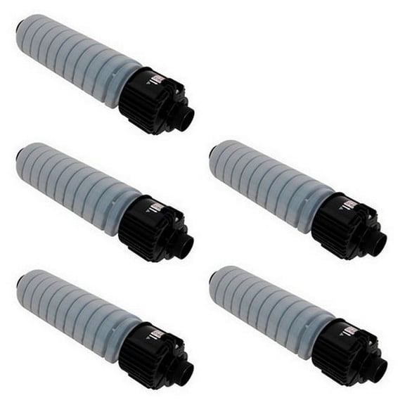 PrinterDash Compatible with Lanier IM-4000/IM-5000/IM-6000/MP-4054SP/MP-4055SP/MP-5055SP/MP-6054SP/MP-6055SP Black Toner Cartridge (5/PK-37000 Page Yield) (TYPE MP6054SPS) (484-2000_5PK)
