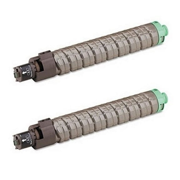 PrinterDash Compatible with Lanier LP-540C/LP-540CT1/LP-550C/LP-550CT1 Black Toner Cartridge (2/PK-20000 Page Yield) (TYPE SP-C820DNHA) (821045_2PK)