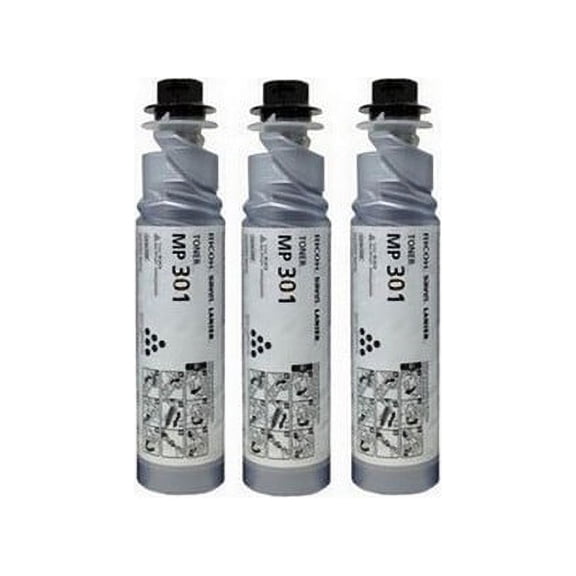PrinterDash Compatible with Lanier MP-301SP/MP-301SPF Black Toner Cartridge (3/PK-8000 Page Yield) (TYPE MP301) (841714_3PK)