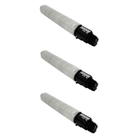PrinterDash Compatible with Lanier MP-C306/MP-C306ZSPF/MP-C307/MP-C307SPF/MP-C406/MP-C406ZSPF Series Black Toner Cartridge (3/PK-17000 Page Yield) (TYPE MP-C406) (842091_3PK)