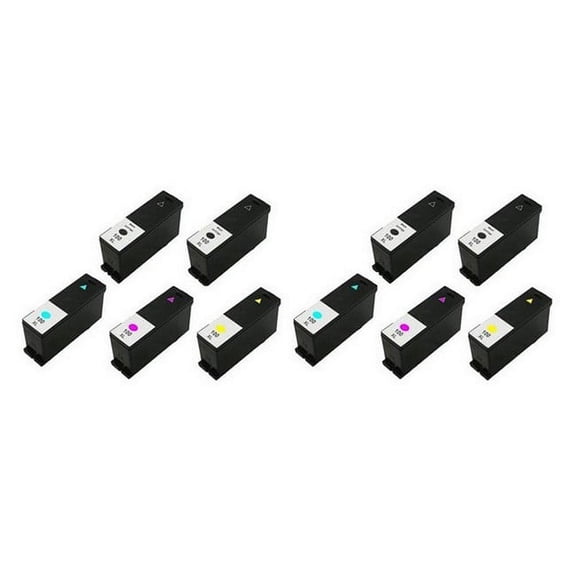 PrinterDash Compatible with Lexmark PRO 901/PRO 705/PRO 805/PRO 905/S301/S305/S405/S505/S605/S815/S816 H.Y. Inkjet Combo Pack (4-BK/2-C/M/Y) (NO. 100XL) (14N1068_4PK/14N0684_2PKMP)