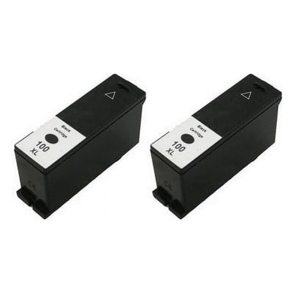 PrinterDash Compatible with Lexmark PRO 901/PRO 705/PRO 805/PRO 905/S301/S305/S405/S505/S605/S815/S816 Black High Yield Inkjet (2/PK-510 Page Yield) (NO. 100XL) (14N1068E_2PK)