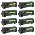 thumbnail image 1 of PrinterDash Compatible Replacement for LEX52D1H00/62D1H00-U_8PK - Black, 1 of 8