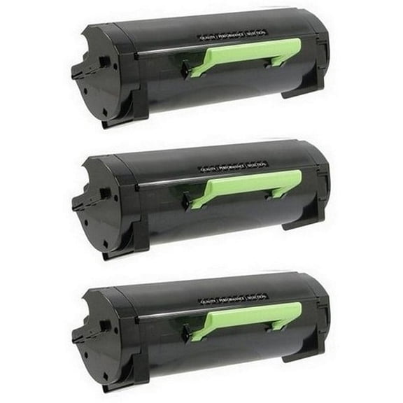 PrinterDash Compatible with Lexmark MS-710/MS-711/MS-810/MS-811/MS-812 Series Toner Cartridge (3/PK-6000 Page Yield) (NO. 521) (52D2000_3PK)
