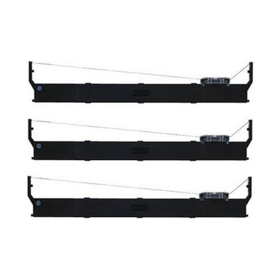 PrinterDash Compatible with Lexmark 4227/4227 Plus Formsprinter Series Black Printer Ribbons (3/PK) (11A6150_3PK)