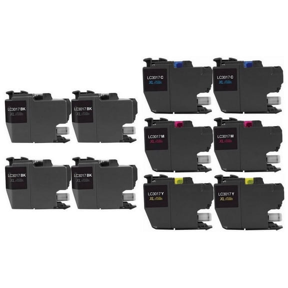 PrinterDash Compatible with Brother MFC-J5330DW/MFC-J5335DW/MFC-J5730DW/MFC-J6530DW/MFC-J6830DW High Yield Inkjet Combo Pack (4-BK/2-C/M/Y) (LC-3217XL-4BK2CMY)