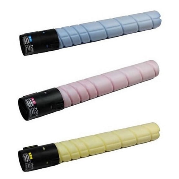 PrinterDash Compatible with Muratec MFX-C2280/MFX-C2280N/MFX-C2880/MFX-C2880N/MFX-C3680/MFX-C3680N Toner Cartridge Combo Pack (C/M/Y) (TN-321) (TS-3680CMY)