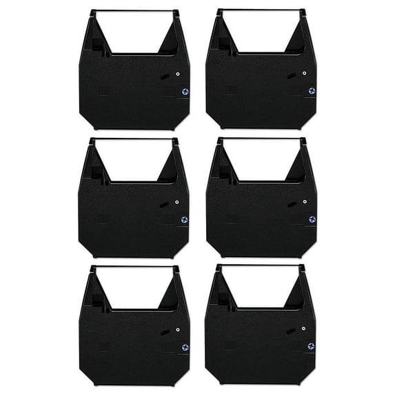 PrinterDash Compatible Replacement for Memorex 3205-0941 Black Typewriter Correctable Ribbons (6/PK) - Replacement to Brother 7020 / 7220 / 7420