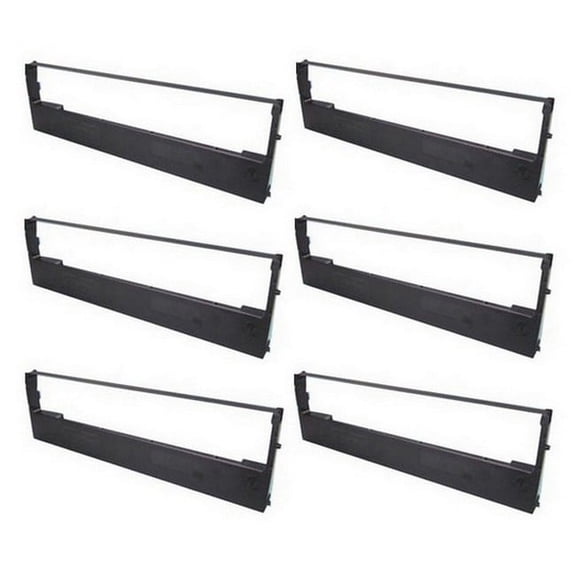 PrinterDash Compatible with NCR 5032 Black Printer Ribbons (6/PK) (340951)