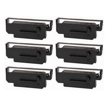 PrinterDash Compatible Replacement for NCR MA-516 Black/Red P.O.S. Printer Ribbons (6/PK) (530651)