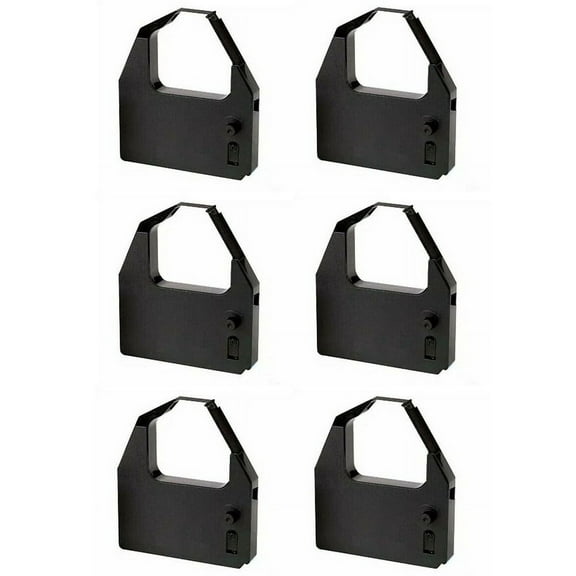 PrinterDash Compatible Replacement for NEC PC-8000/PC-8023A/PC-8024/PC-8025A/PC-8027A Black Printer Ribbons (6/PK) (50-045)