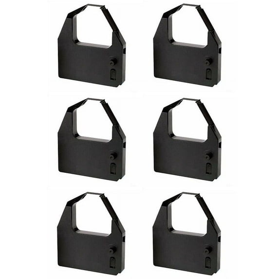 PrinterDash Compatible Replacement for Nukote BM160 Black Printer Ribbons (6/PK) - Replacement to C. Itoh CLABK12802