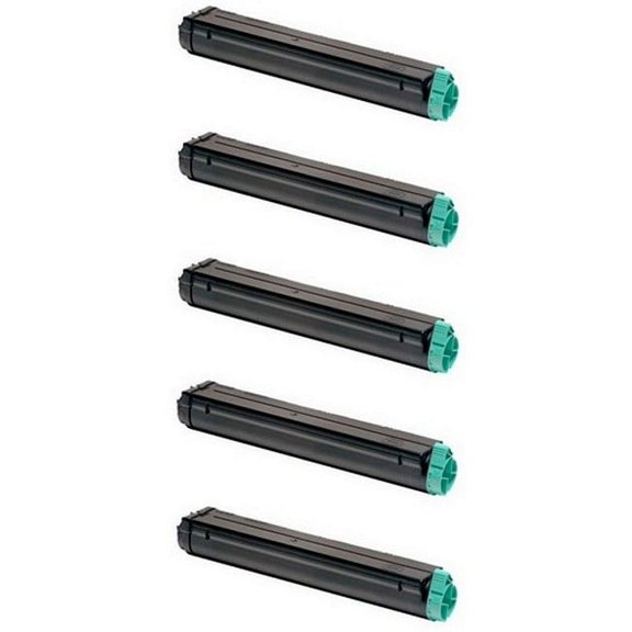 PrinterDash Compatible Replacement for OKI01103402_5PK - Black