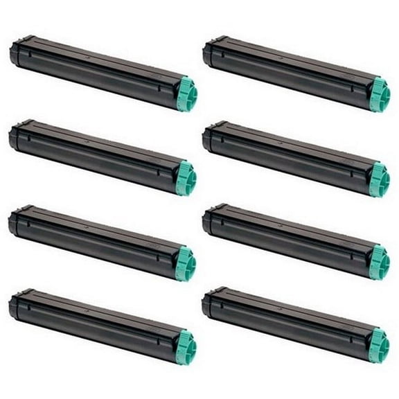 PrinterDash Compatible Replacement for OKI01103402_8PK - Black