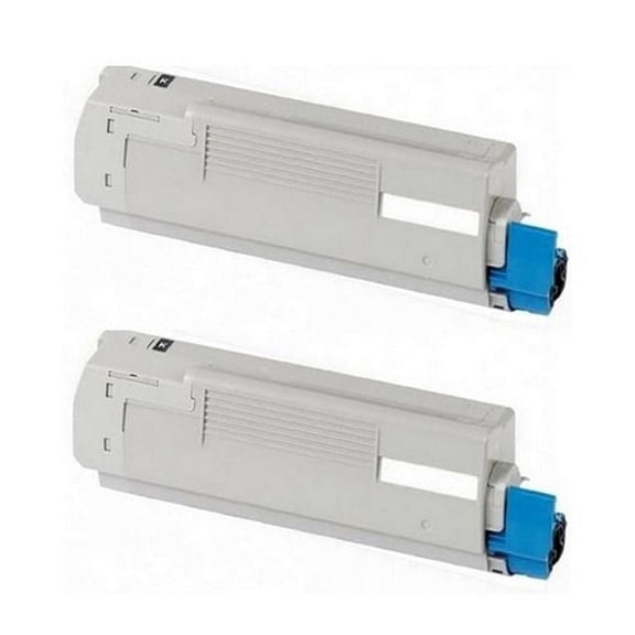 PrinterDash Compatible with Okidata C3200N Black Toner Cartridge (2/PK-3000 Page Yield) (TYPE 6) (42804540_2PK)
