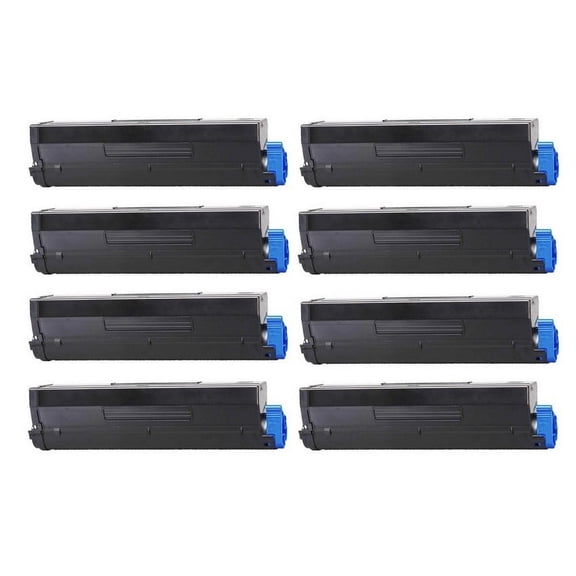 PrinterDash Compatible with Okidata B4550/B4550n/B4600/B4600n/B4600n-MFP Series High Yield Toner Cartridge (8/PK-7000 Page Yield) (TYPE 9) (43502002_8PK)