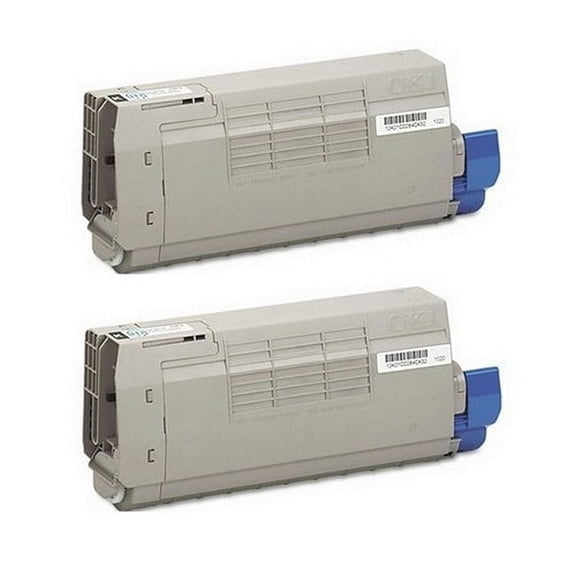 PrinterDash Compatible with Okidata C810CDTN/C810DN/C810N/C830CDTN/C830DN/C830DTN/C830N Black Toner Cartridge (2/PK-8000 Page Yield) (TYPE C14) (44059108_2PK)