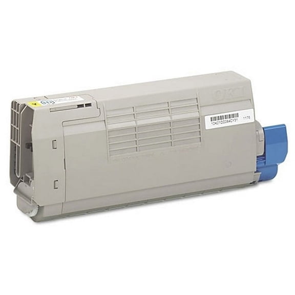 PrinterDash Compatible with Okidata C810CDTN/C810DN/C810N/C830CDTN/C830DN/C830DTN/C830N Yellow Toner Cartridge (8000 Page Yield) (TYPE C14) (44059109)