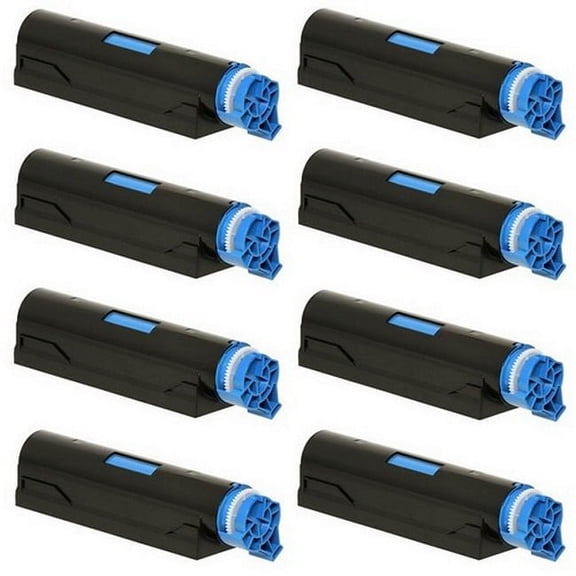 PrinterDash Compatible with Okidata B431d/B431dn/MB-461-MFP/MB-471dnw/MB-471-MFP/MB-471w/MB-491/MB-491+ Series High Yield Toner Cartridge (8/PK-10000 Page Yield) (44574802_8PK)