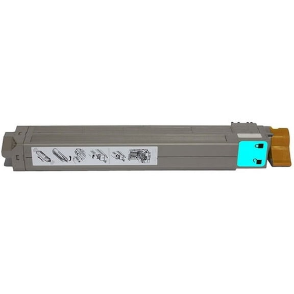 PrinterDash Compatible with Okidata C811DN/C831CDTN/C831D/C831DN/C831N/C841CDTN/C841DN/C841N Cyan Toner Cartridge (10000 Page Yield) (44844511)
