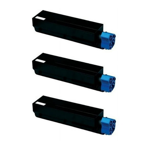 PrinterDash Compatible with Okidata B412dn/B432dn/B512dn/MB-472dnw/MB-472w/MB-492/MB-492dn/MB-562dnw/MB-562w Series Black High Yield Toner Cartridge (3/PK-7000 Page Yield) (45807106_3PK)