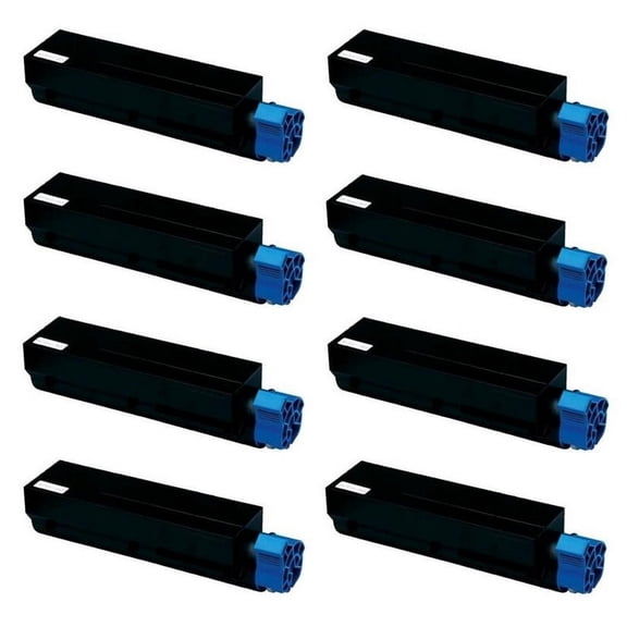 PrinterDash Compatible with Okidata B412dn/B432dn/B512dn/MB-472dnw/MB-472w/MB-492/MB-492dn/MB-562dnw/MB-562w Series Black High Yield Toner Cartridge (8/PK-7000 Page Yield) (45807106_8PK)