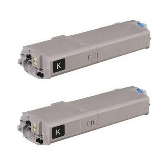 PrinterDash Compatible Replacement for OKI46490404_2PK - Black