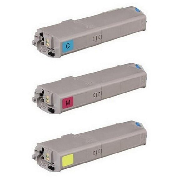 PrinterDash Compatible Replacement for OKI4649050CMY - MultiColor Combo Pack