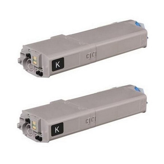 PrinterDash Compatible Replacement for OKI46490604_2PK - Black