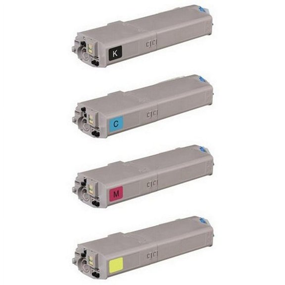 PrinterDash Compatible Replacement for OKI4649060BCMY - MultiColor Combo Pack