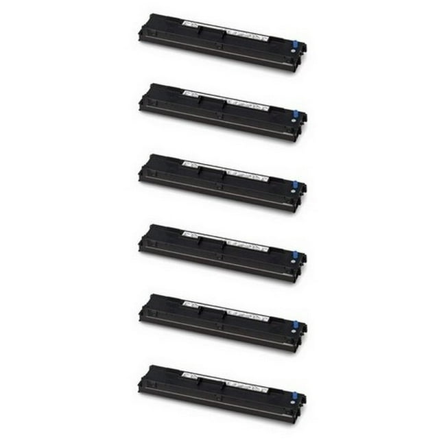 PrinterDash Compatible Replacement for Okidata MICROLINE 760/6100/6300/7100 Black Printer Ribbons (6/PK) (43503601)