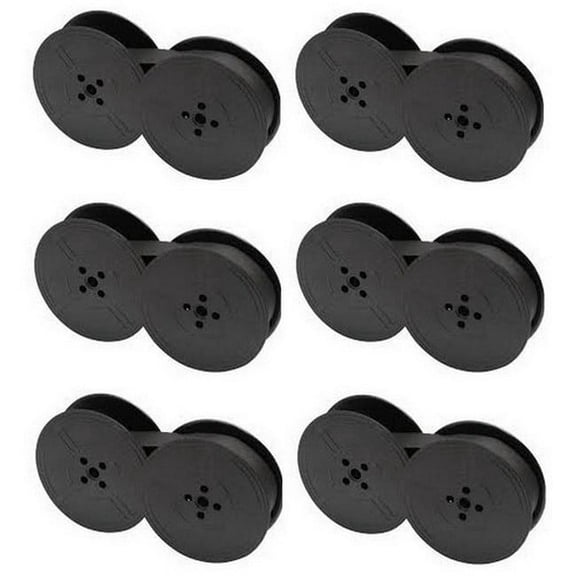 PrinterDash Compatible with Okidata MICROLINE 80/82/82A/83/83A/92/93/CP-120/CP-210 Black Printer Ribbons (6/PK) (52100701)