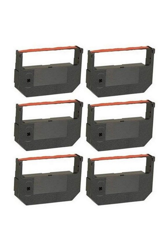 PrinterDash Compatible with Olivetti 8700/8730/8740/8750/8760/8770 Black/Red Printer Ribbons (6/PK) (7341253)