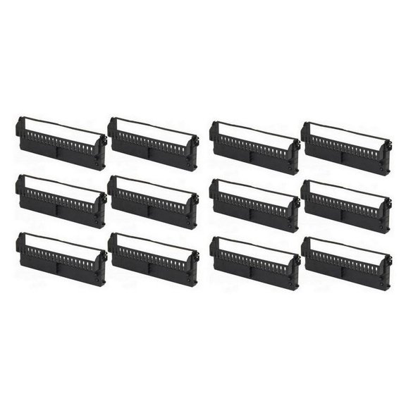 PrinterDash Compatible Replacement for Olivetti PR-4/PR-4DR/PR-4DT Thermal/PR-4RT/PR-4RTC/PR-4SL/PR-4SR Black Printer Ribbons (12/PK) (011020B_12PK)