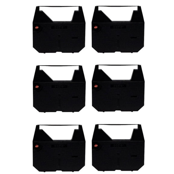 PrinterDash Compatible Replacement for Olivetti RT-7500 Black Typewriter Correctable Ribbons (6/PK) (7862018)