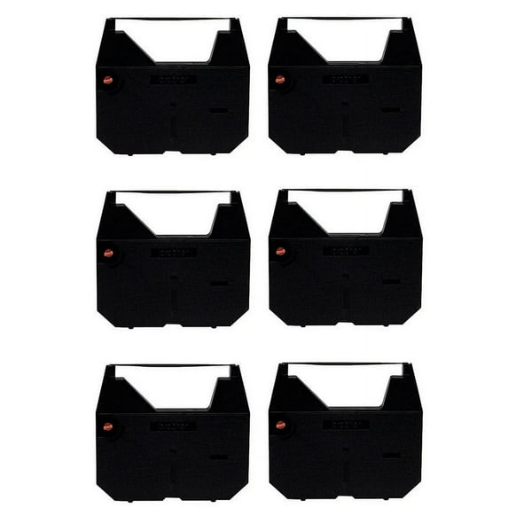 PrinterDash Compatible Replacement for Olivetti RT-7500 Black Typewriter Correctable Ribbons (6/PK) (KX-R51)